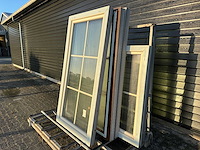 Partij diverse kunststof kozijnen met dubbel glas – 5 stuks - afbeelding 3 van  5