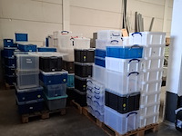 Partij diverse kunststof opberg bakken - afbeelding 3 van  10