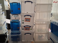 Partij diverse kunststof opberg bakken - afbeelding 6 van  10