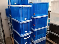 Partij diverse kunststof opberg bakken - afbeelding 7 van  10
