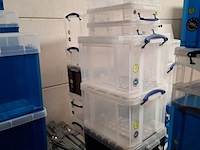 Partij diverse kunststof opberg bakken - afbeelding 9 van  10