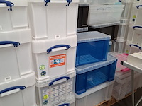 Partij diverse kunststof opberg bakken - afbeelding 10 van  10