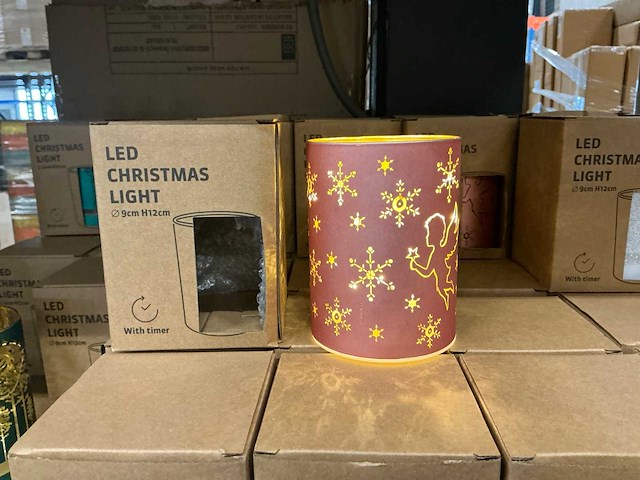 Partij diverse led christmas lights d9xh12cm with timer (80x) - afbeelding 7 van  11