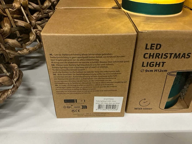 Partij diverse led christmas lights d9xh12cm with timer (80x) - afbeelding 6 van  11