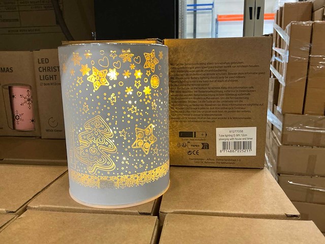 Partij diverse led christmas lights d9xh12cm with timer (80x) - afbeelding 3 van  11