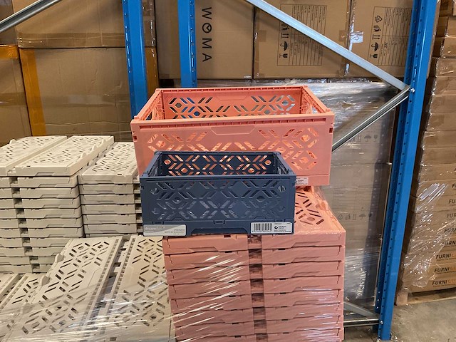 Partij diverse maten opvouw kratjes (254x) - afbeelding 6 van  8