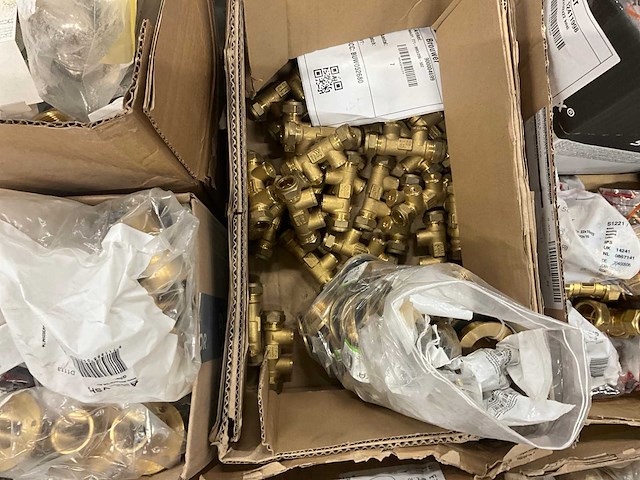 Partij diverse messing knelkoppelingen - afbeelding 4 van  7