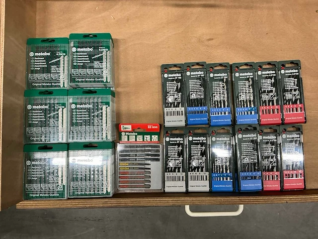 Partij diverse metabo metaalborensets/decoupeerzaagbladensets (60 sets) - afbeelding 1 van  6