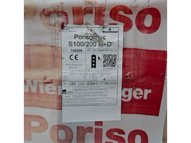 Partij diverse metselblokken en stenen o.a. poriso - afbeelding 13 van  18