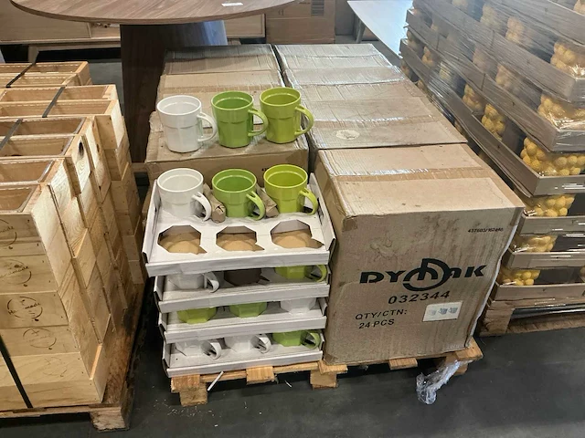 Partij diverse mokken h11xd10cm (192x) - afbeelding 2 van  2