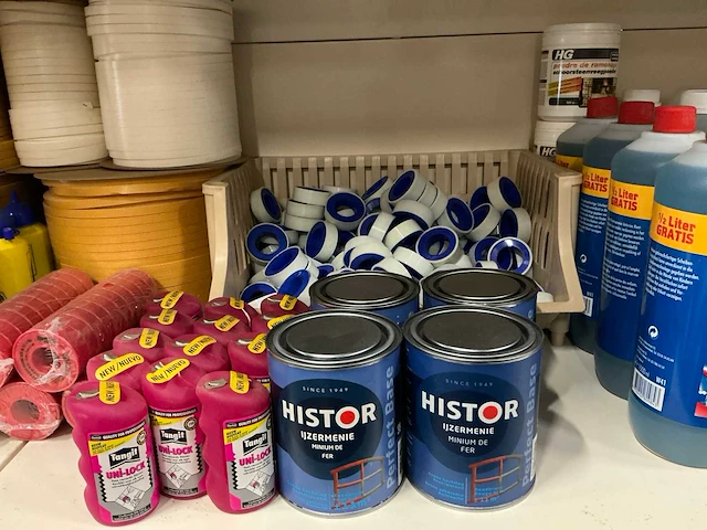 Partij diverse o.a uni-lock/ijzermenie/brandspiritus/slotfree/gedemineraliseerd water/etc (338x) - afbeelding 12 van  13