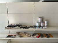 Partij diverse patentkwasten/verfschrapers/spatels/etc (102x)