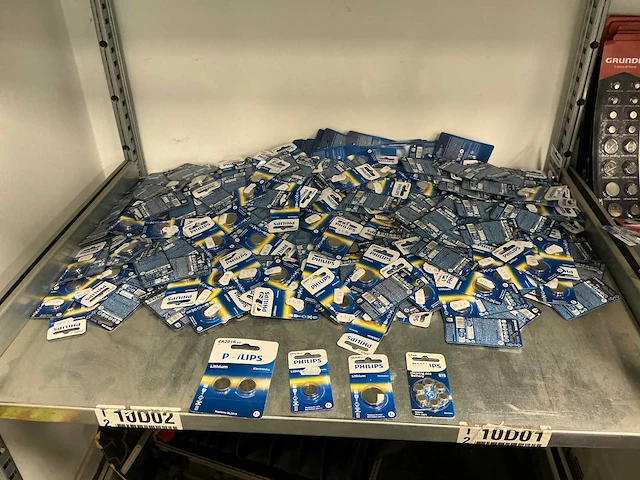 Partij diverse philips batterijen (501 verpakkingen) - afbeelding 1 van  2