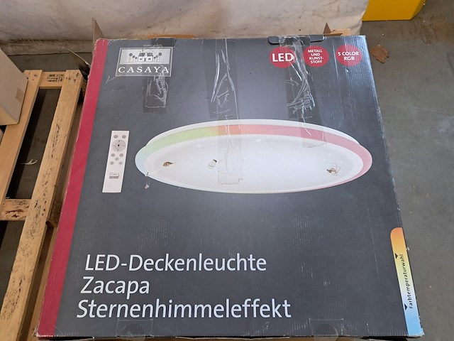 Partij diverse plafond-lampen, o.a. casaya, eglo & homesweethome - afbeelding 6 van  11