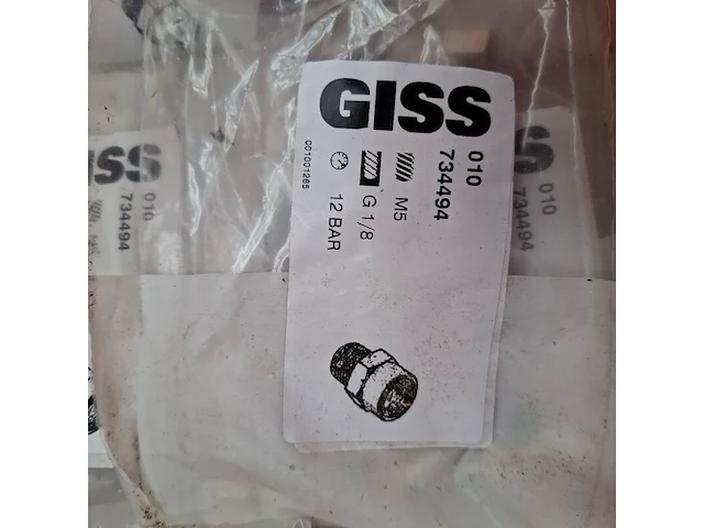 Partij diverse pneumatische koppelingen en toebehoren o.a. giss, smc, festo - afbeelding 8 van  21