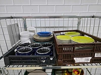 Partij diverse porselein zonder rolcontainer - afbeelding 5 van  12