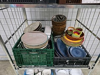 Partij diverse porselein zonder rolcontainer - afbeelding 6 van  12