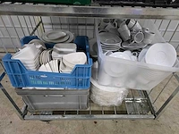 Partij diverse porselein zonder rolcontainer - afbeelding 7 van  12