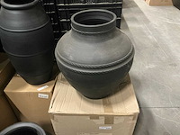 Partij diverse potten mat zwart (8x) - afbeelding 6 van  7