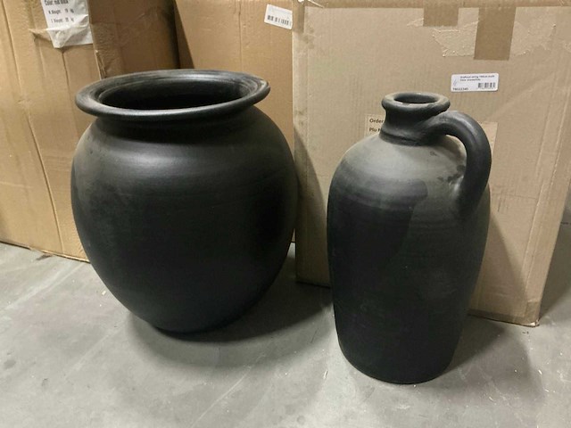 Partij diverse potten mat zwart (8x) - afbeelding 7 van  7