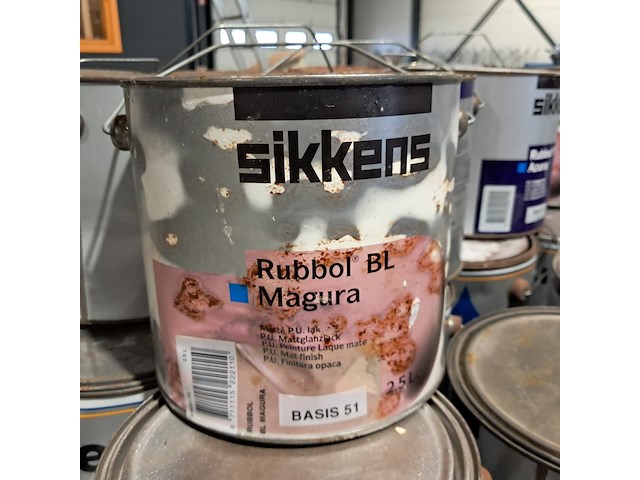 Partij diverse potten verf , lak & primer, o.a. sikkens - afbeelding 7 van  7