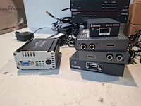 Partij diverse professionele av apparatuur, extron, blackmagic, tascam, datavideo, blackbox - afbeelding 2 van  11