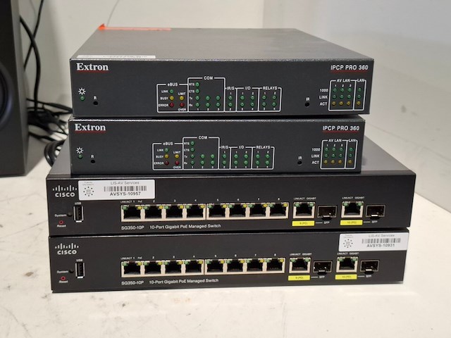 Partij diverse professionele av apparatuur, extron, cisco, edifier - afbeelding 2 van  8