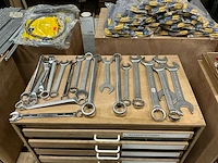 Partij diverse ring-steeksleutels (19x)