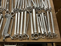 Partij diverse ring-steeksleutels/overige (110x) - afbeelding 2 van  7
