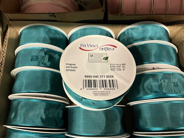 Partij diverse rollen lint (123x) - afbeelding 2 van  8