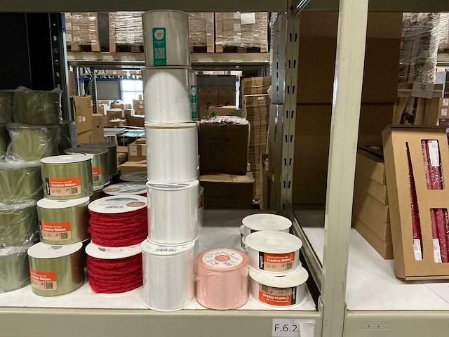 Partij diverse rollen lint (132x) - afbeelding 10 van  13