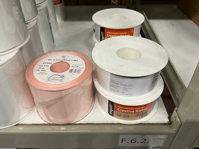 Partij diverse rollen lint (132x) - afbeelding 13 van  13