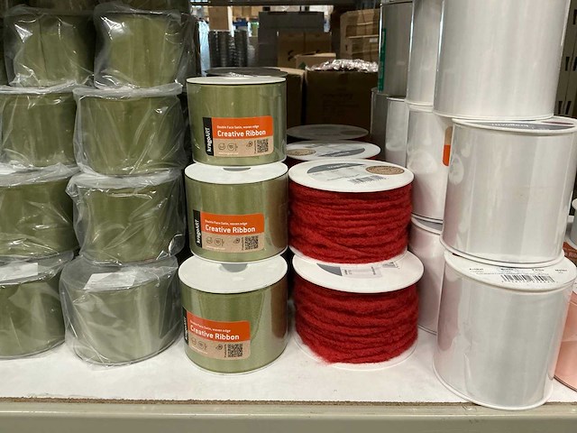 Partij diverse rollen lint (132x) - afbeelding 7 van  13