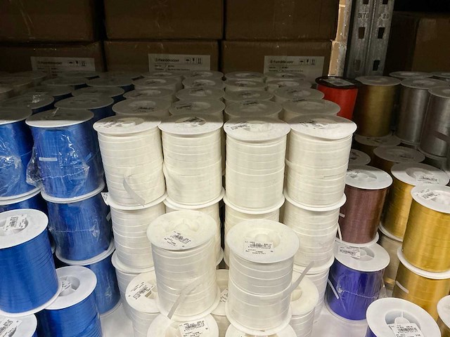 Partij diverse rollen lint (266x) - afbeelding 2 van  15