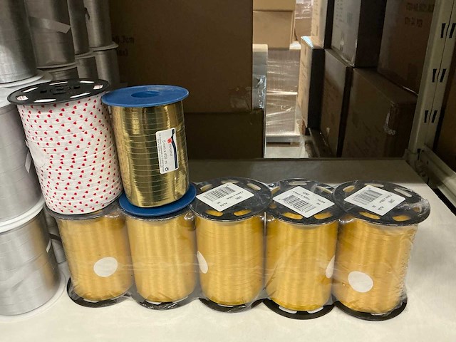 Partij diverse rollen lint (266x) - afbeelding 8 van  15