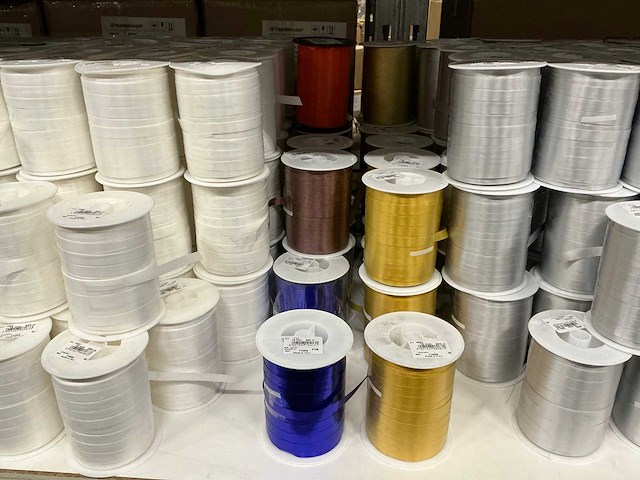 Partij diverse rollen lint (266x) - afbeelding 13 van  15