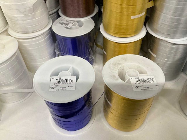 Partij diverse rollen lint (266x) - afbeelding 14 van  15