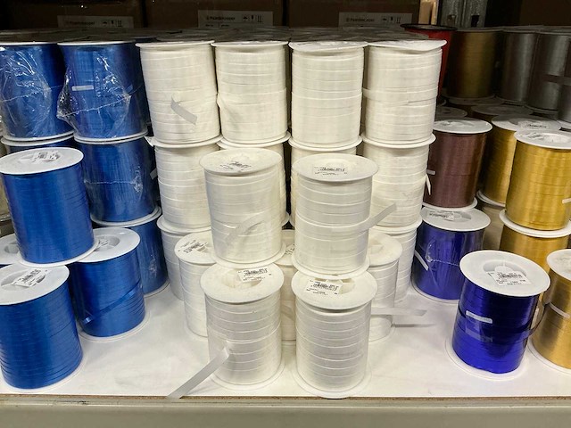 Partij diverse rollen lint (266x) - afbeelding 15 van  15