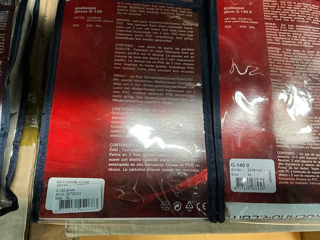 Partij diverse rucanor protection goalkeeper gloves (260x) - afbeelding 10 van  10