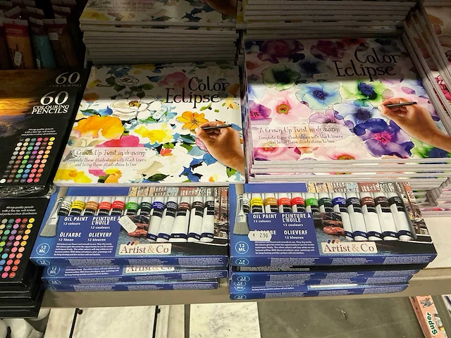 Partij diverse schilder/teken items (283x) - afbeelding 10 van  14