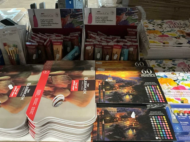 Partij diverse schilder/teken items (283x) - afbeelding 12 van  14