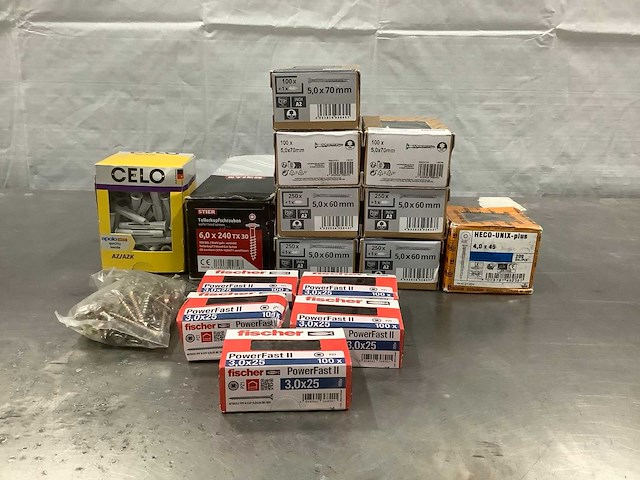 Partij diverse schroeven (2013x) - afbeelding 1 van  7