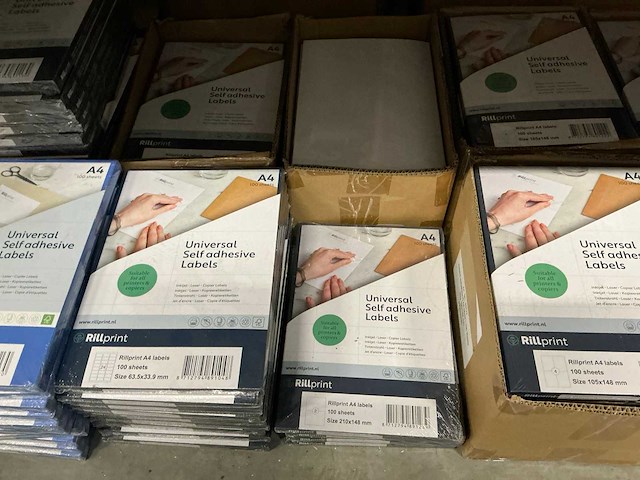 Partij diverse self adhesive labels (115x) - afbeelding 3 van  4