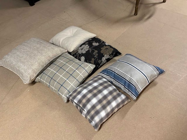 Partij diverse sierkussen (6x) - afbeelding 3 van  6