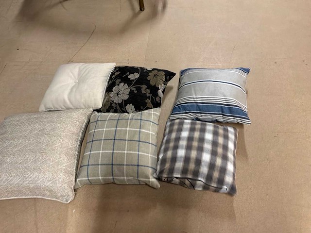 Partij diverse sierkussen (6x) - afbeelding 4 van  6