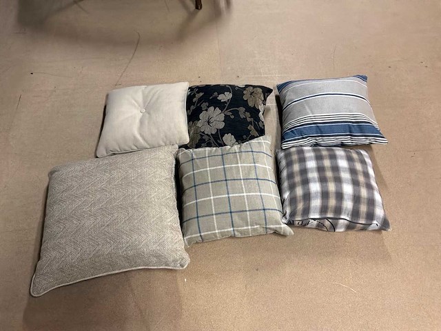 Partij diverse sierkussen (6x) - afbeelding 6 van  6