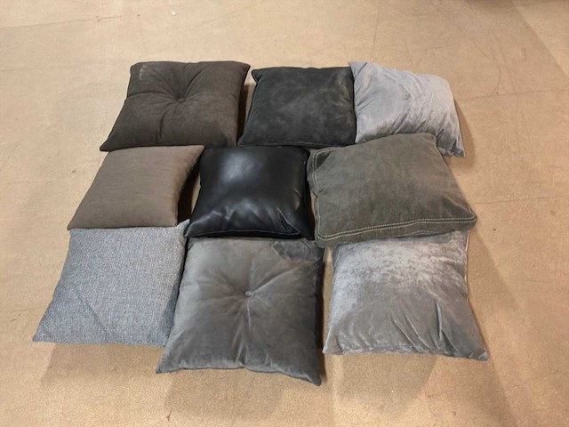 Partij diverse sierkussen (9x) - afbeelding 3 van  7