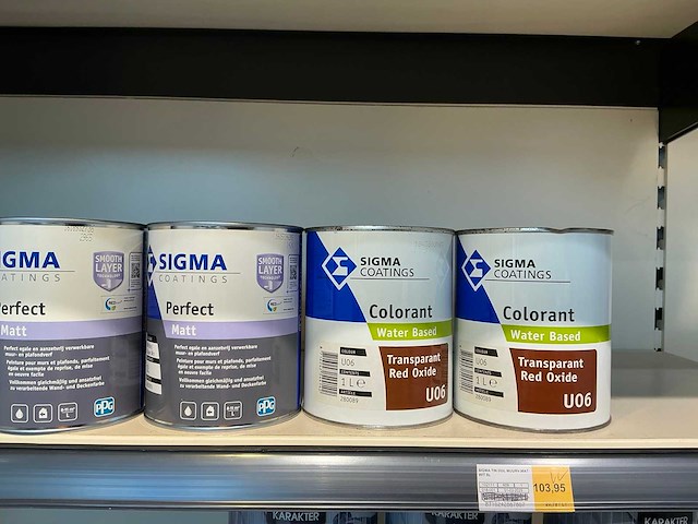 Partij diverse sigma & karakter muur-plafondverf/latex (21x) - afbeelding 2 van  7