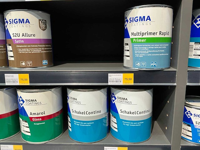 Partij diverse sigma verf/lak/primer (55x) - afbeelding 5 van  9