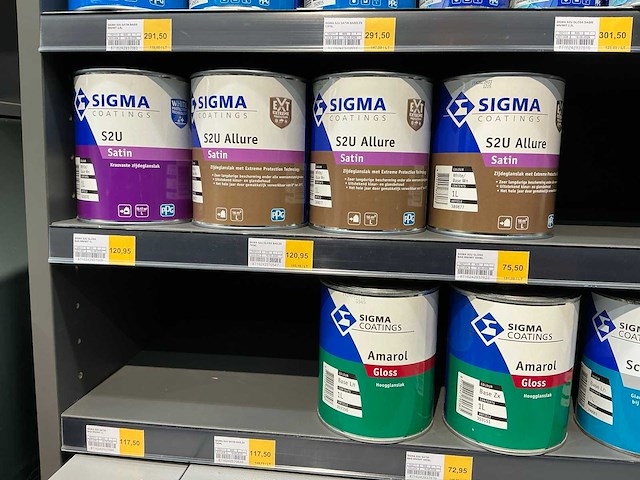 Partij diverse sigma verf/lak/primer (55x) - afbeelding 6 van  9